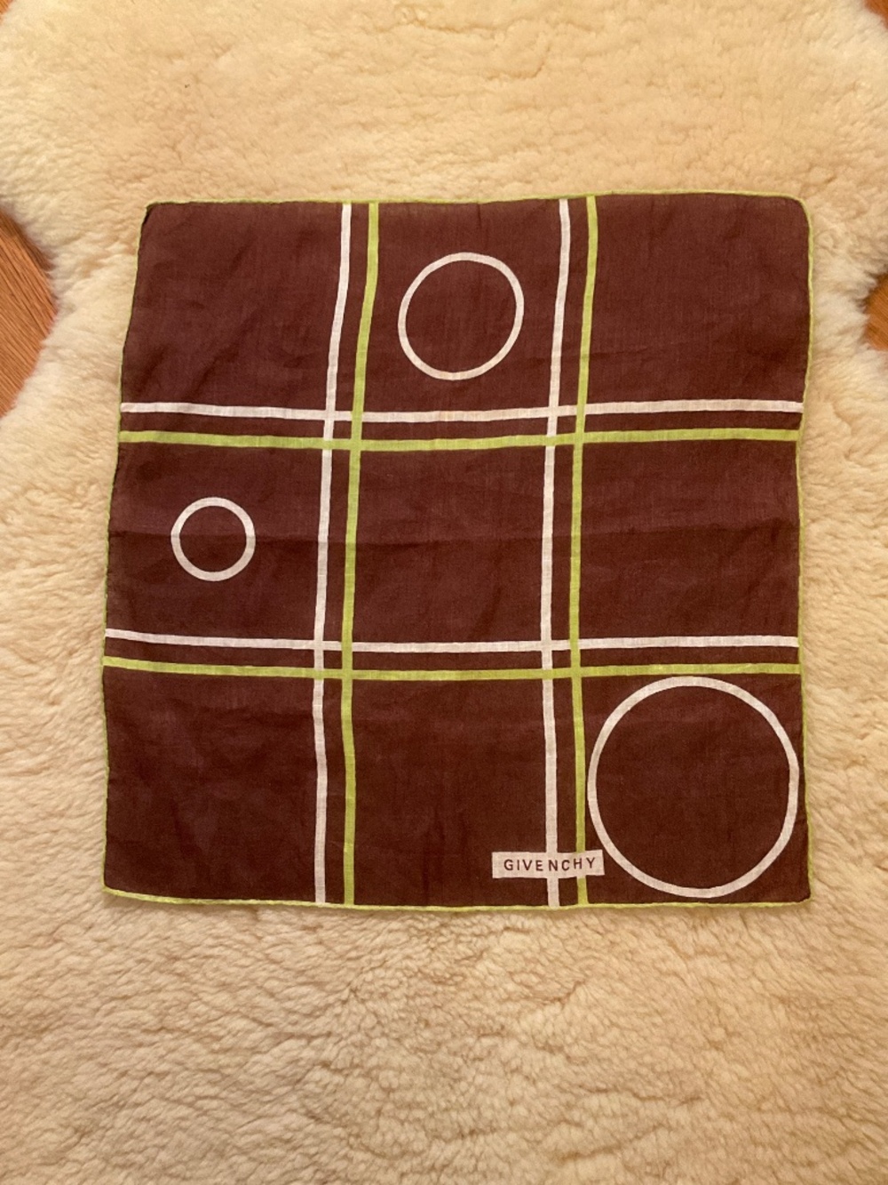 Givenchy brown cotton handkerchief